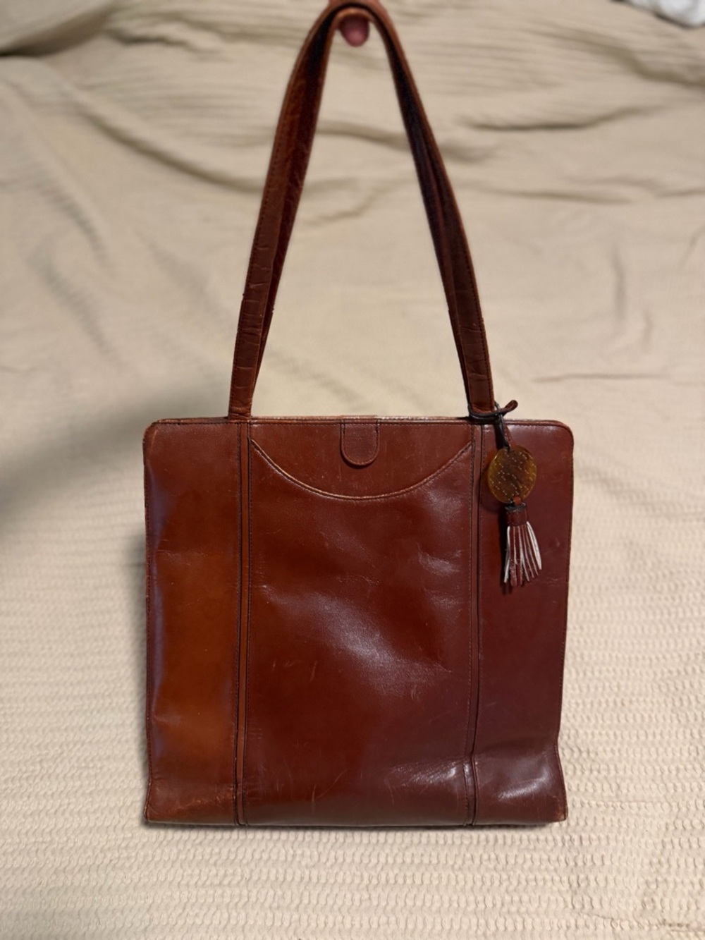 Vintage pecan leather Hobo The Original bag
